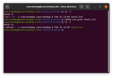 Changing Directories and Files Permissions .